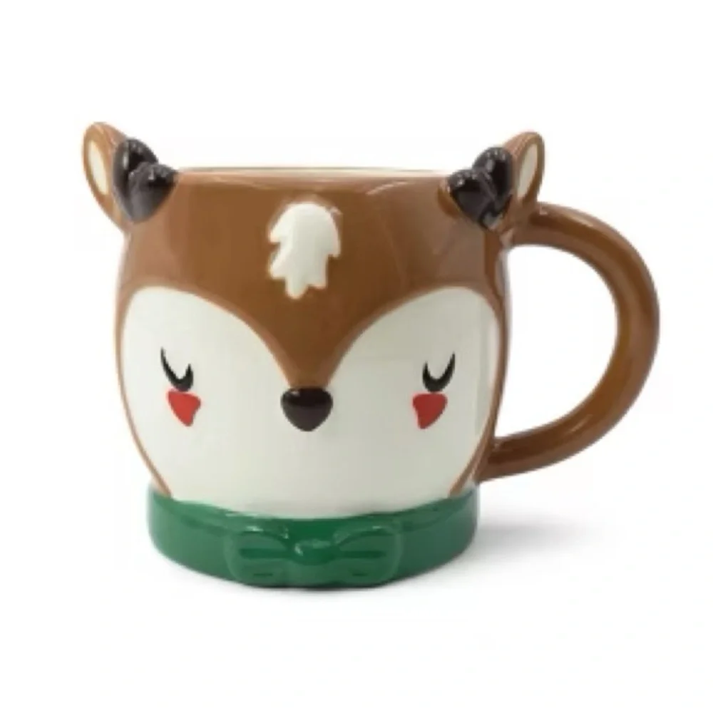🆕 Target Cozy Reindeer Mug Coffee Cup, Ceramic Mug Christmas Holiday Decor